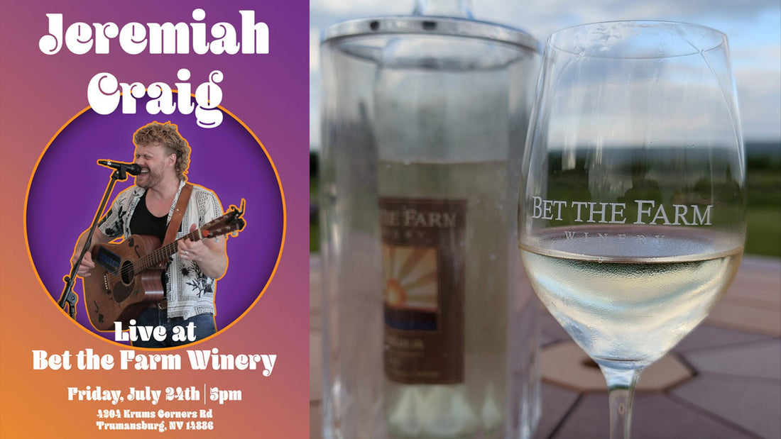 Jeremiah Craig live at Bet the Farm Winery on Friday, July 24