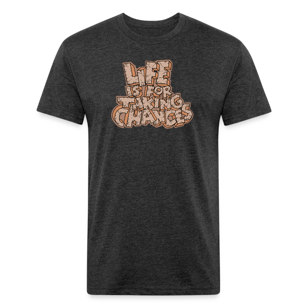 Life is for Taking Chances T-Shirt - heather black