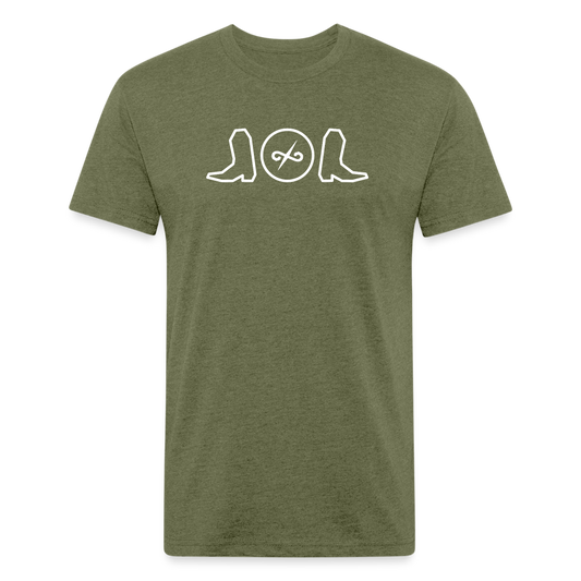 Boots & Ballads logo t shirt - heather military green