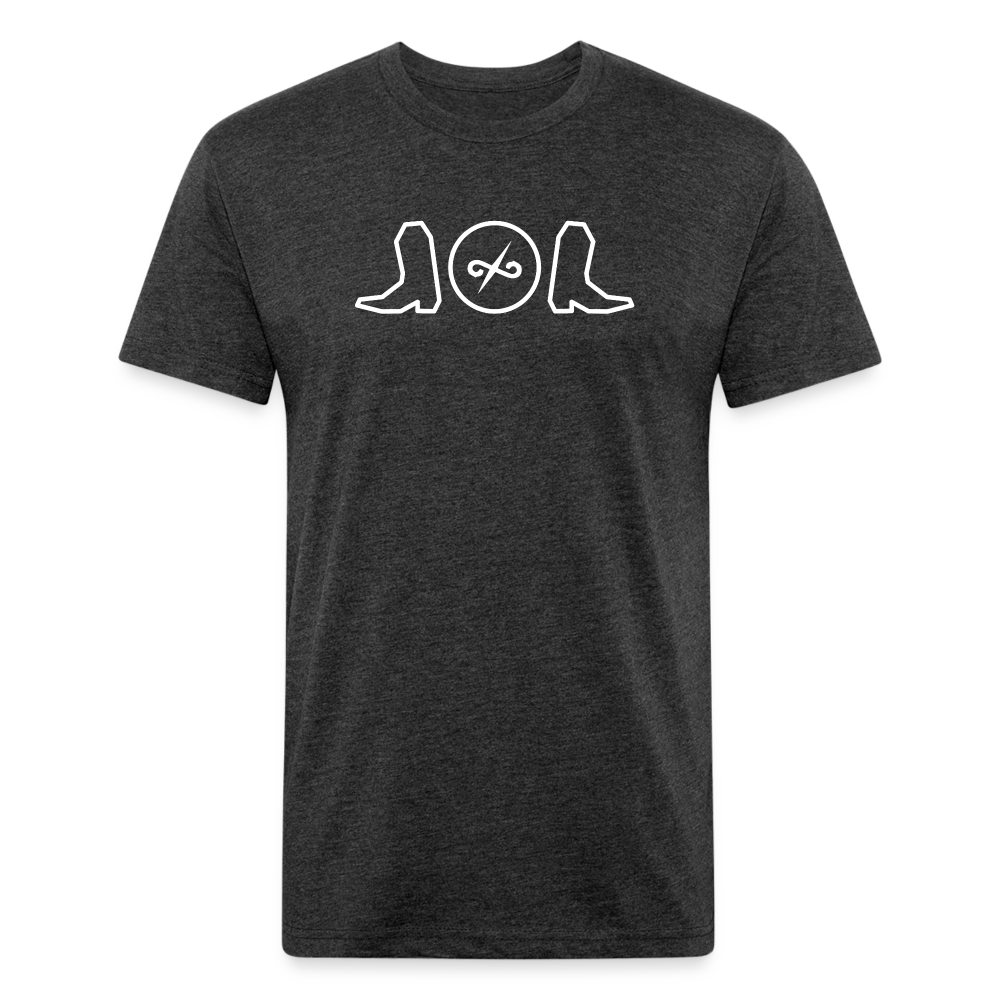 Boots & Ballads logo t shirt - heather black