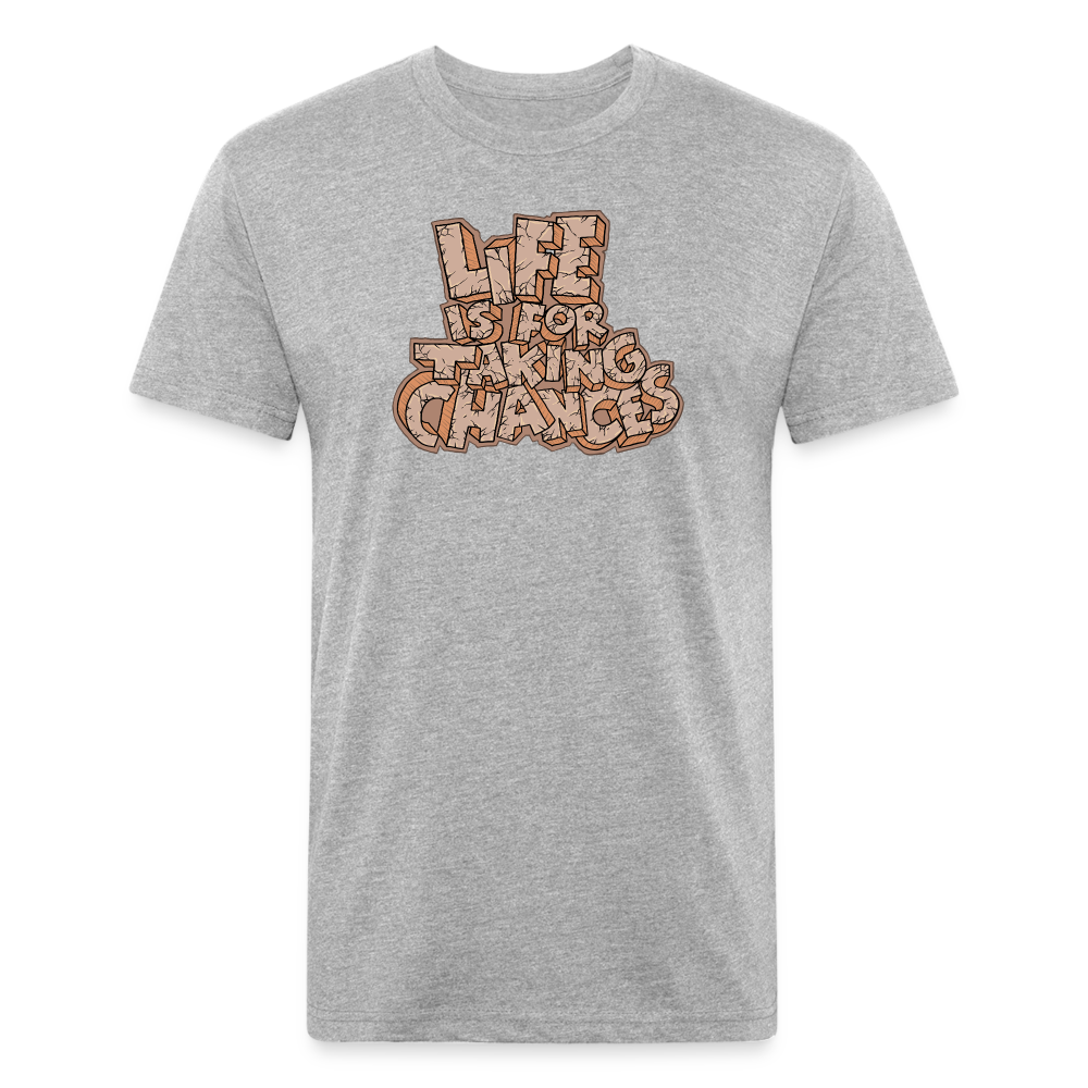 Life is for Taking Chances T-Shirt - heather gray