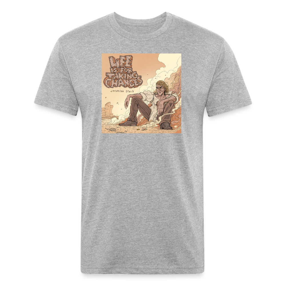 Life is for Taking Chances album art tee - heather gray