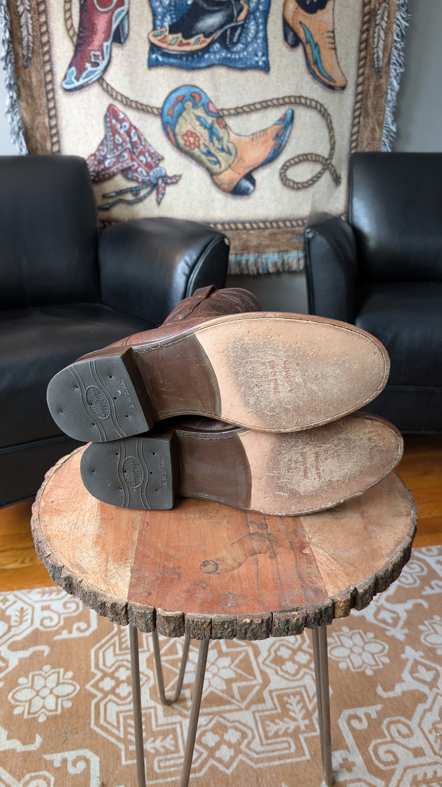 Ariat Bench Made Clanton Bison Ropers Size 11D