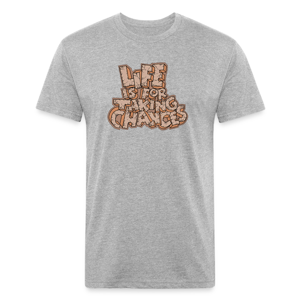 Life is for Taking Chances T-Shirt - heather gray