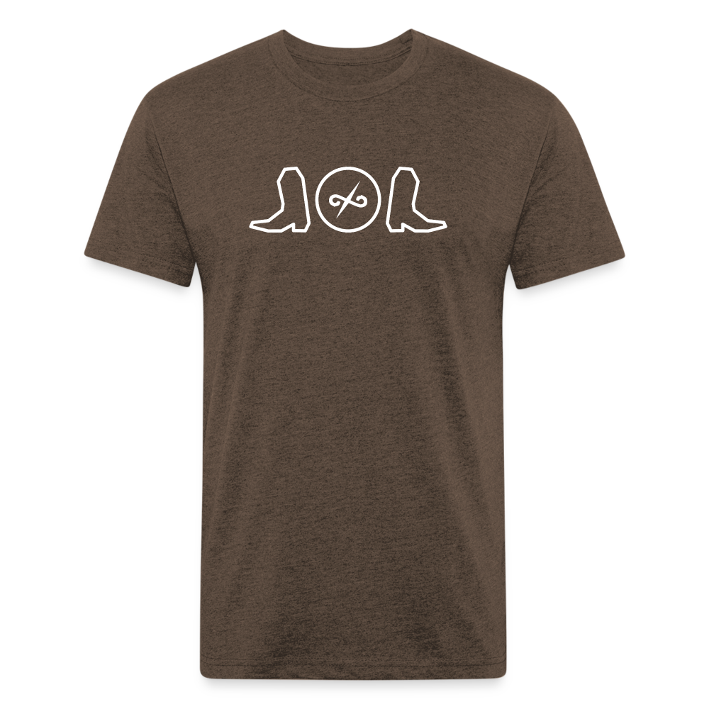 Boots & Ballads logo t shirt - heather espresso