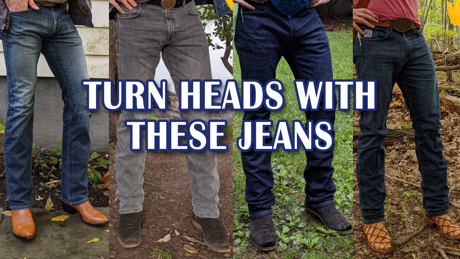 men's jeans for cowboy boots